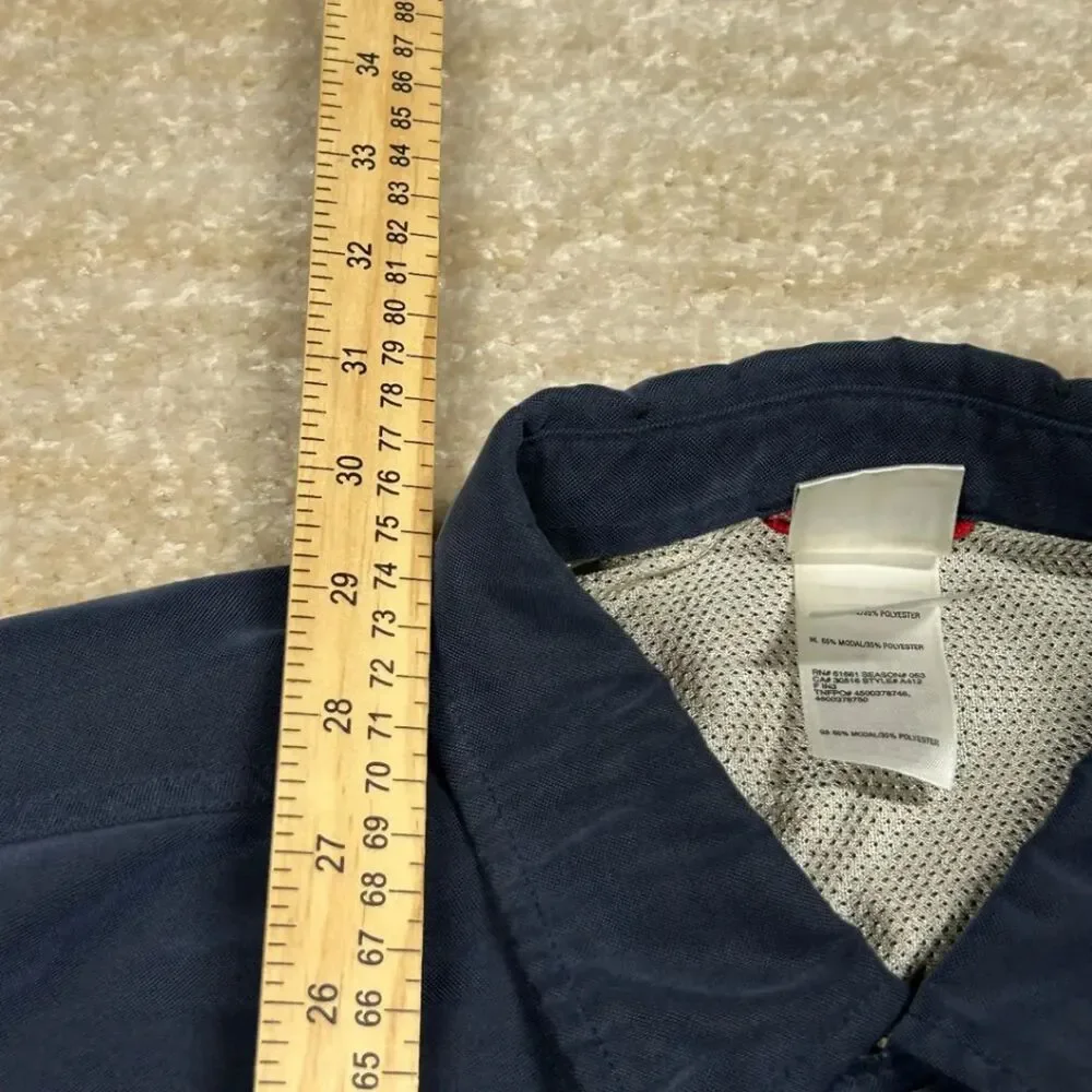 The North Face Mens Work Shirt Long Sleeve  Navy Button Up  Outdoor